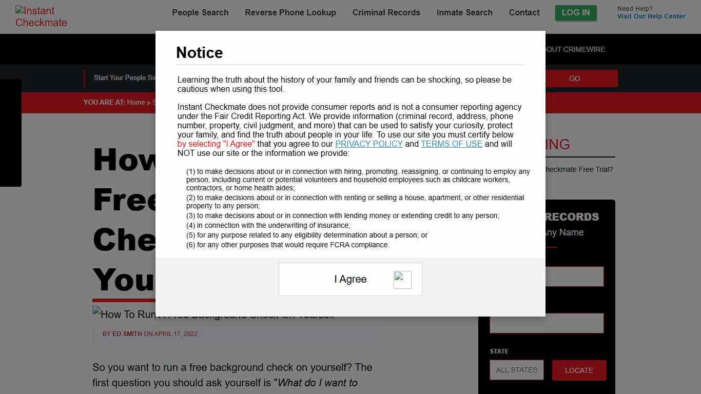 Free Background Check Personal Information Online Revealed